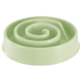 Slow Feeder Healthy Dog Bowl Happy Hunting Fun Puzzle Maze Bowl for Water Food 7.68in in Diameter 10.5oz in Capacity for Small Medium Dogs