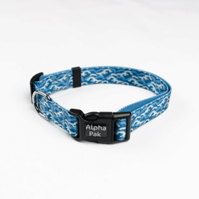 Tidal Pattern Comfy Dog Collar - Small