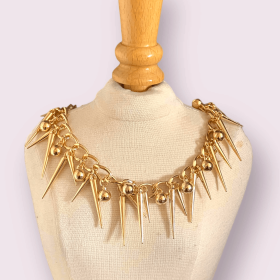 Spike & Studded Dog Necklace for Halloween Festivities