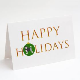 Lowchen Little Lion Dog #2 Happy Holidays Greeting Cards Pack of 8 Blank Cards with Envelopes Whimsical A7 Size 5x7 Blank Note Cards