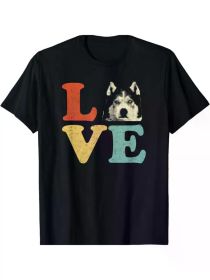 I Love My Siberian Husky Dog Lovers Funny Idea Shirts Gift Unisex T-Shirt, All-Season,