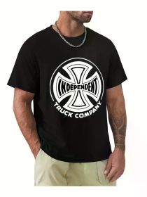 Men's Summer Cotton T-Shirt with Unique Dog Anatomy Design - Casual, Breathable & Machine Washable, Crew Neck, Short Sleeve