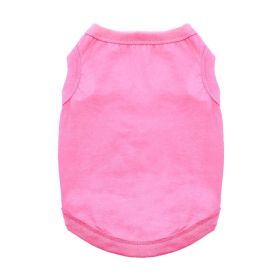 Cotton Dog Tank (Color: Carnation Pink, size: 2X-Large)